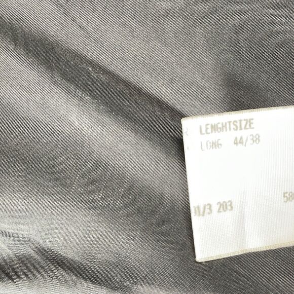 Donna Karan Signature Blazer Mens 44L Black Italian Wool Three Button Sport Coat - Picture 12 of 16